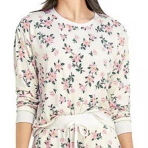 Nwot Draper James DJ Ivory Magnolia Loungewear Top Long Sleeve Women's Medium